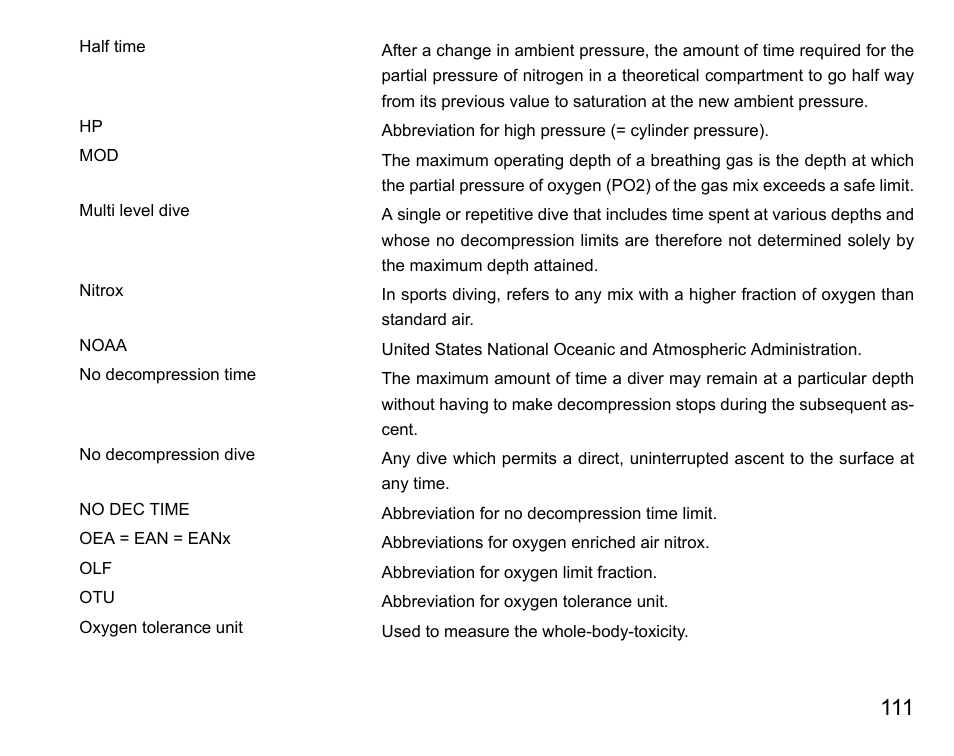 SUUNTO COBRA3 User Guide User Manual | Page 111 / 114