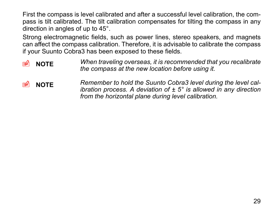 SUUNTO COBRA3 User Guide User Manual | Page 29 / 114