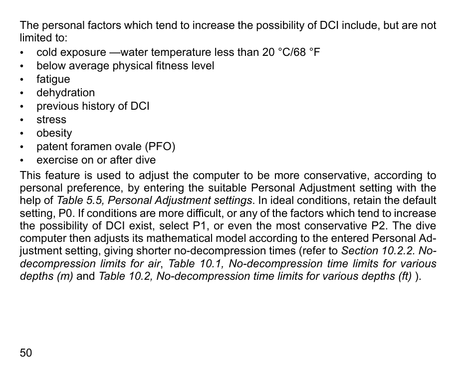 SUUNTO COBRA3 User Guide User Manual | Page 50 / 114