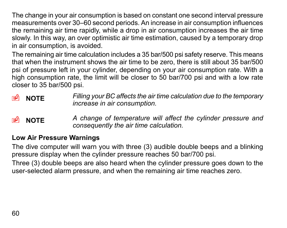 SUUNTO COBRA3 User Guide User Manual | Page 60 / 114