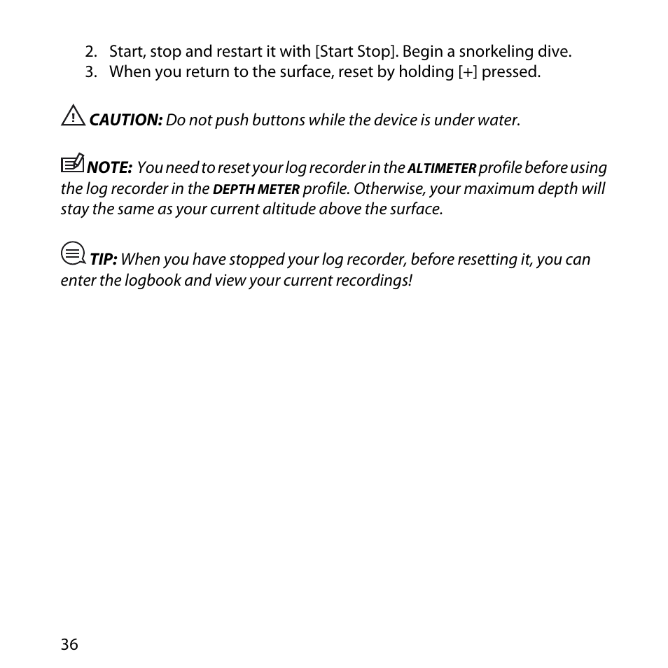 SUUNTO Core User Manual | Page 36 / 58