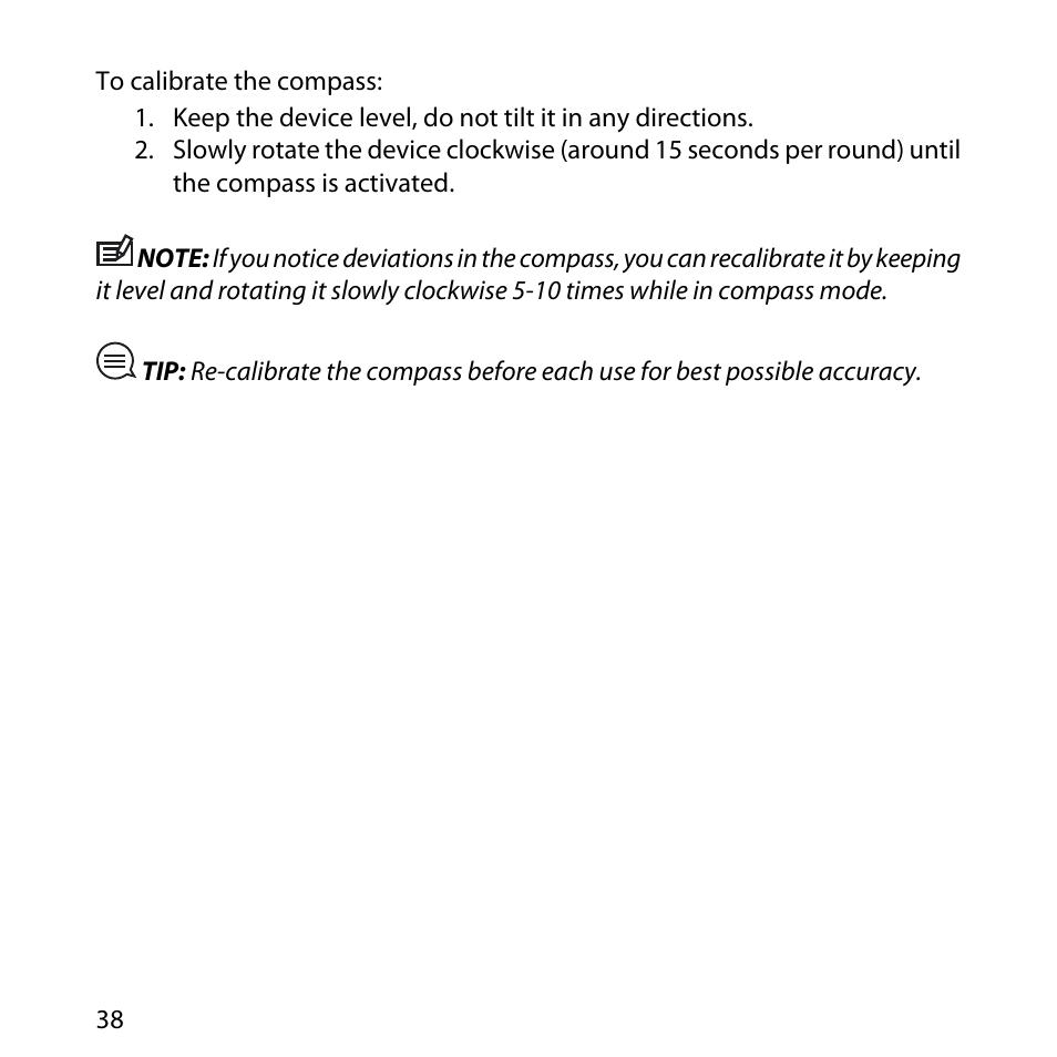 SUUNTO Core User Manual | Page 38 / 58