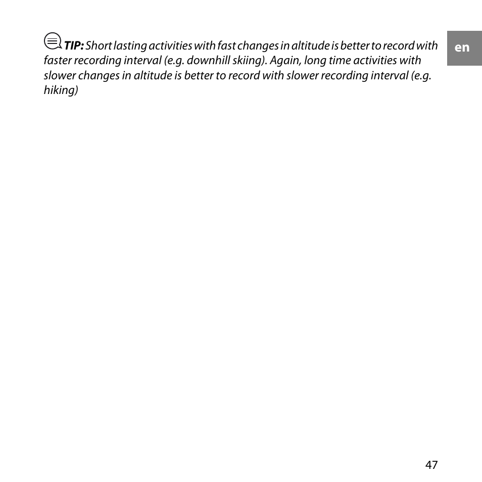 SUUNTO Core User Manual | Page 47 / 58