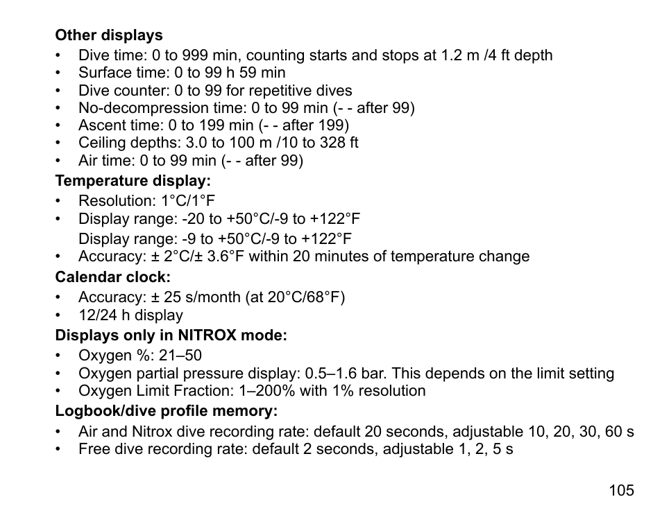 SUUNTO D4i User Manual | Page 104 / 122