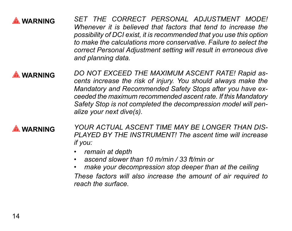 SUUNTO D4i User Manual | Page 13 / 122