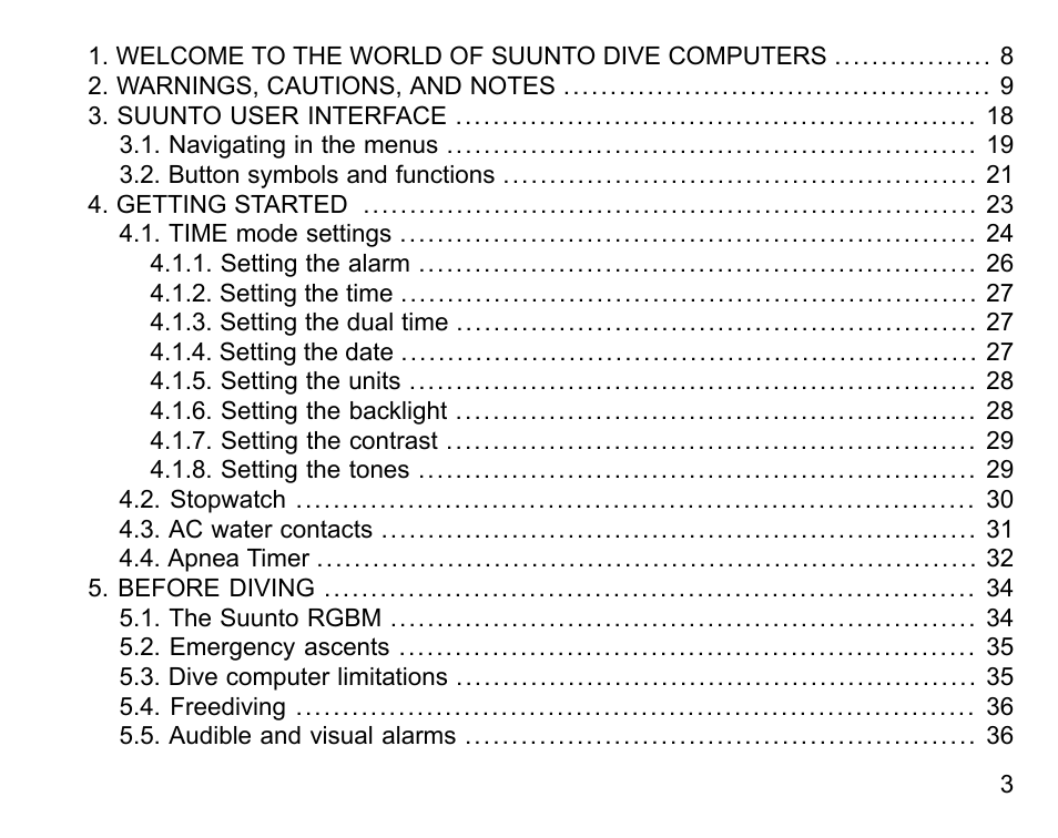 SUUNTO D4i User Manual | Page 2 / 122