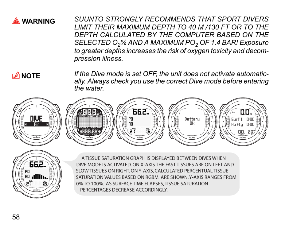 SUUNTO D4i User Manual | Page 57 / 122