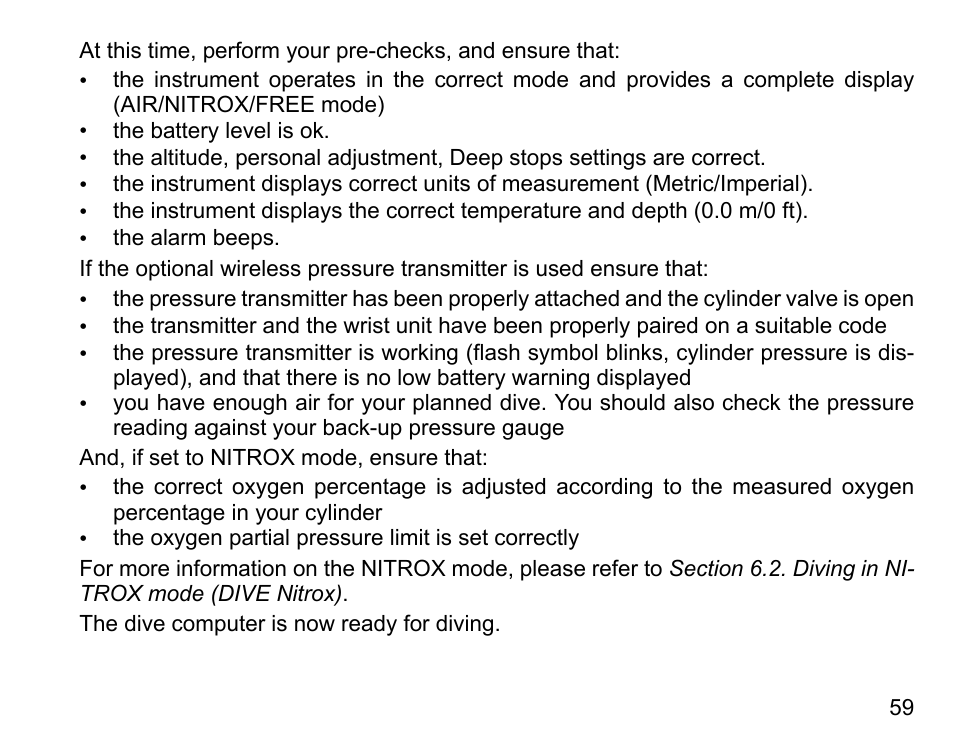 SUUNTO D4i User Manual | Page 58 / 122