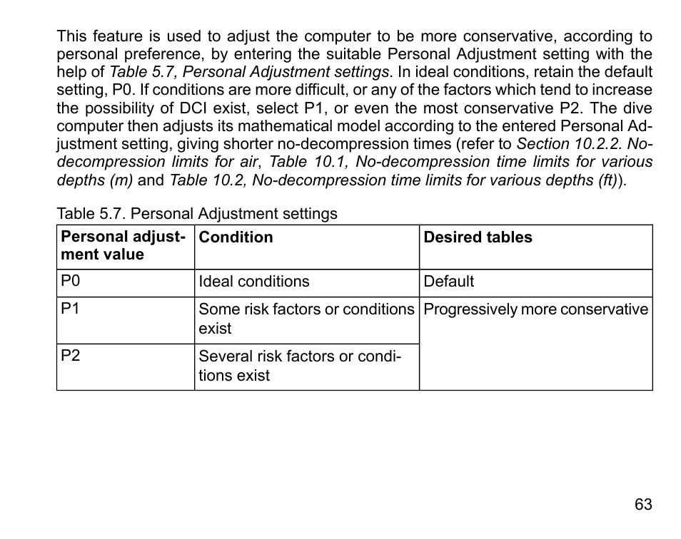 SUUNTO D4i User Manual | Page 62 / 122