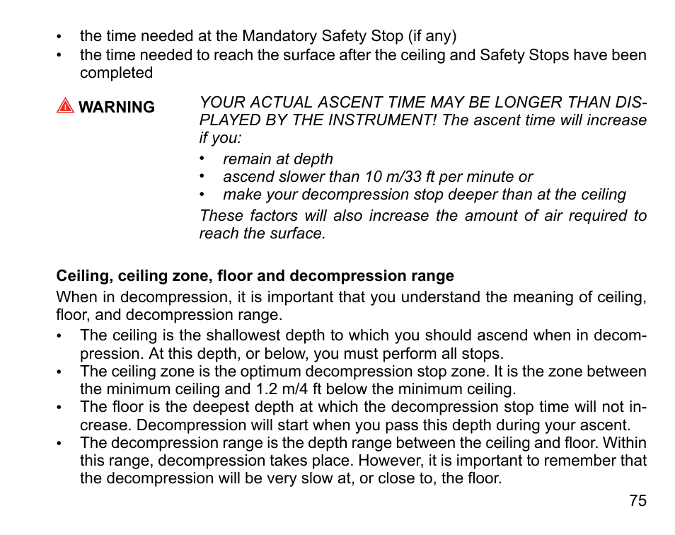 SUUNTO D4i User Manual | Page 74 / 122