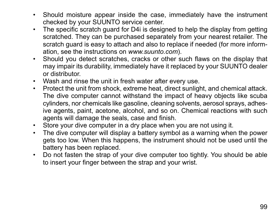 SUUNTO D4i User Manual | Page 98 / 122