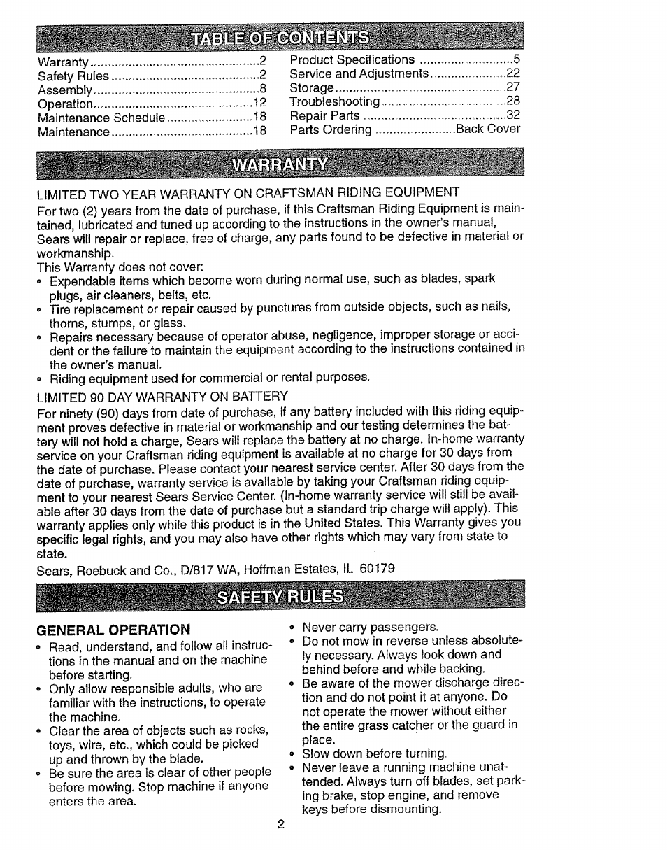 Craftsman 917.27103 User Manual | Page 2 / 60