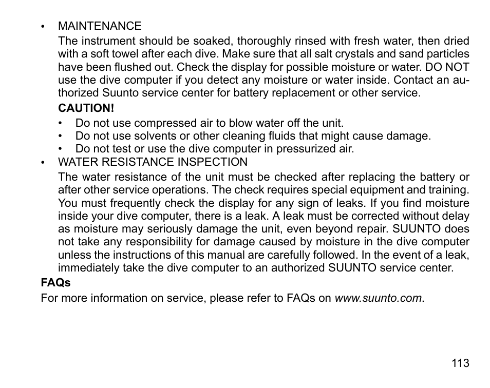 SUUNTO D6I User Manual | Page 112 / 135