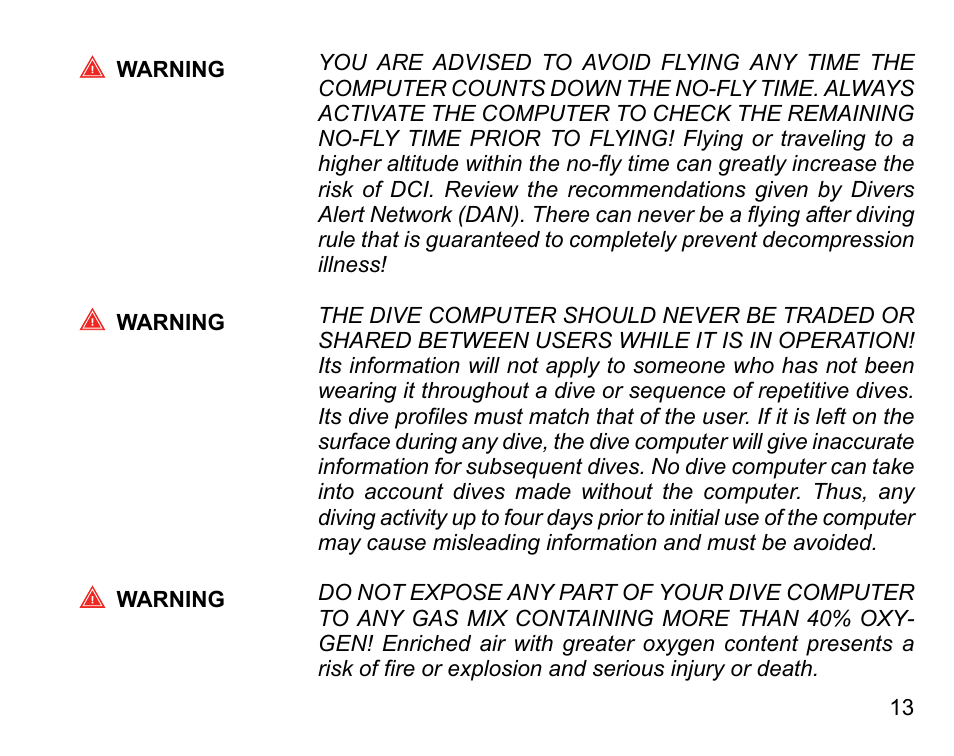 SUUNTO D6I User Manual | Page 12 / 135