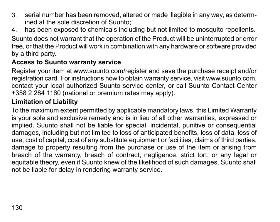 SUUNTO D6I User Manual | Page 129 / 135