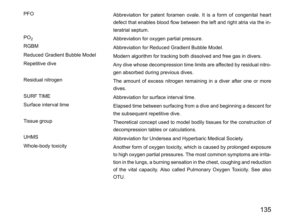 SUUNTO D6I User Manual | Page 134 / 135