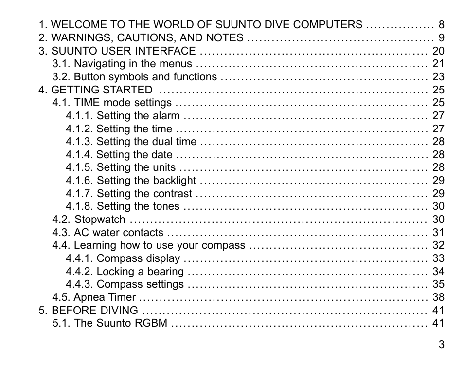 SUUNTO D6I User Manual | Page 2 / 135