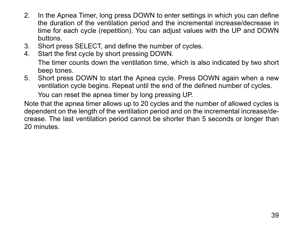 SUUNTO D6I User Manual | Page 38 / 135