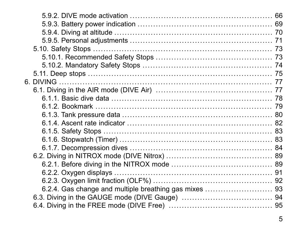 SUUNTO D6I User Manual | Page 4 / 135