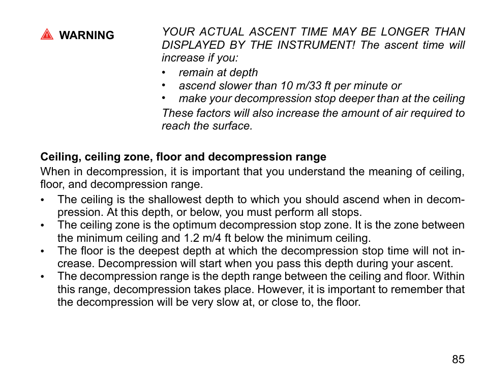 SUUNTO D6I User Manual | Page 84 / 135