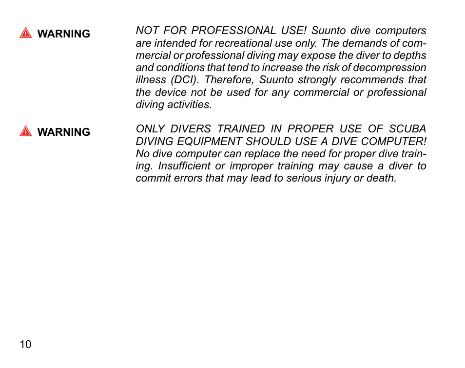 SUUNTO D6I User Manual | Page 9 / 135