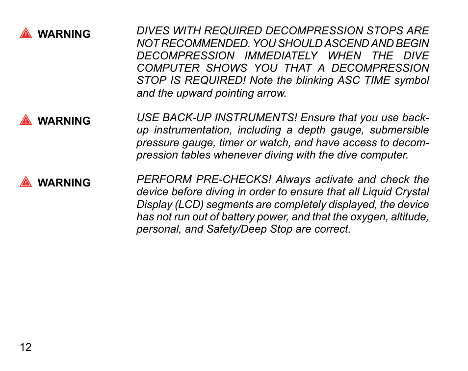 SUUNTO D9tx User Manual | Page 11 / 135