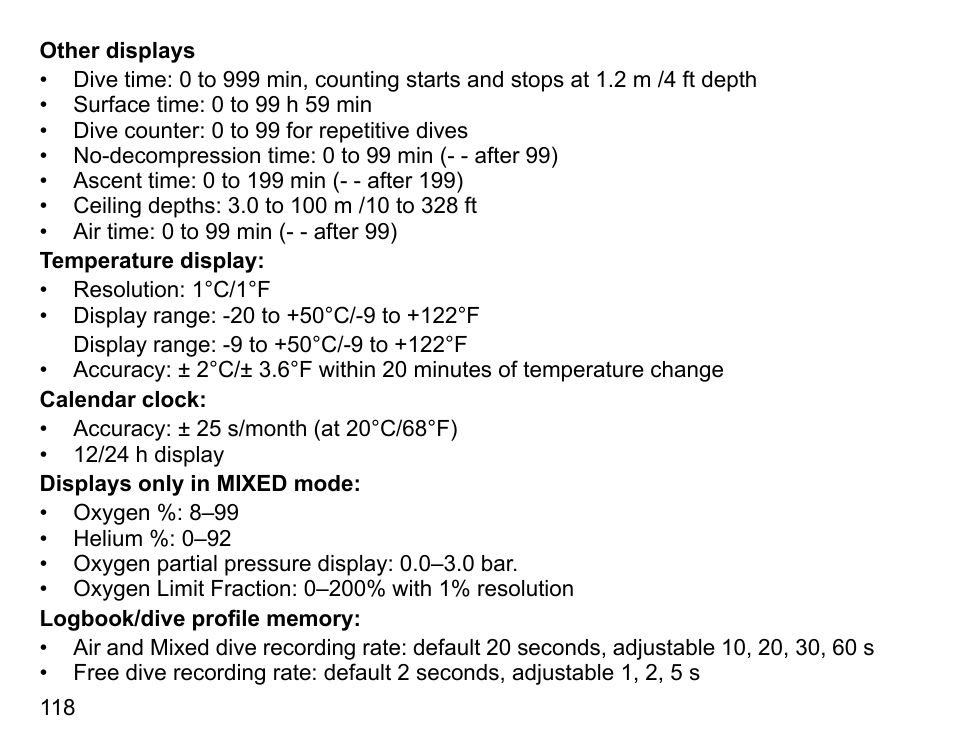 SUUNTO D9tx User Manual | Page 117 / 135