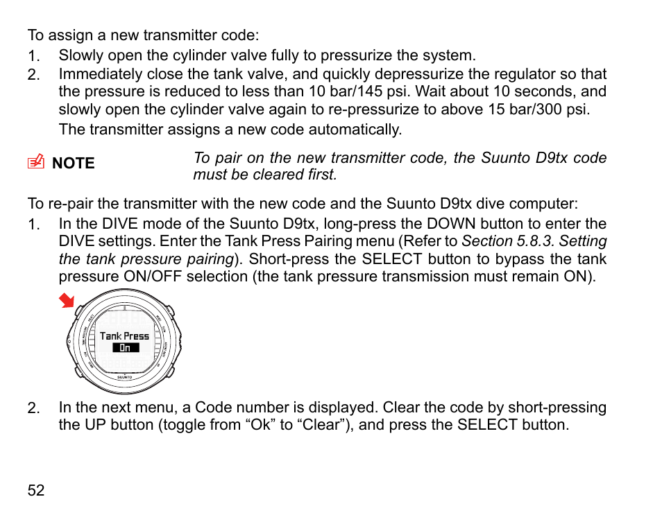 SUUNTO D9tx User Manual | Page 51 / 135