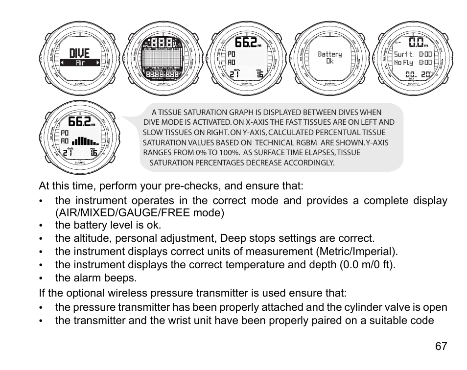 SUUNTO D9tx User Manual | Page 66 / 135