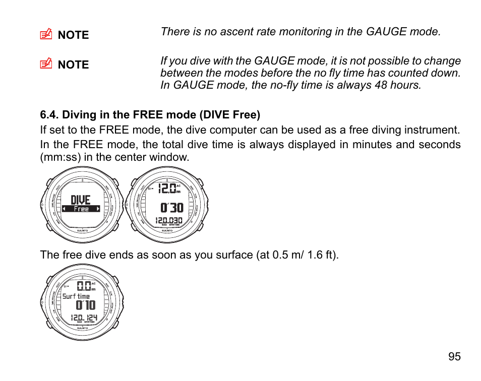 SUUNTO D9tx User Manual | Page 94 / 135