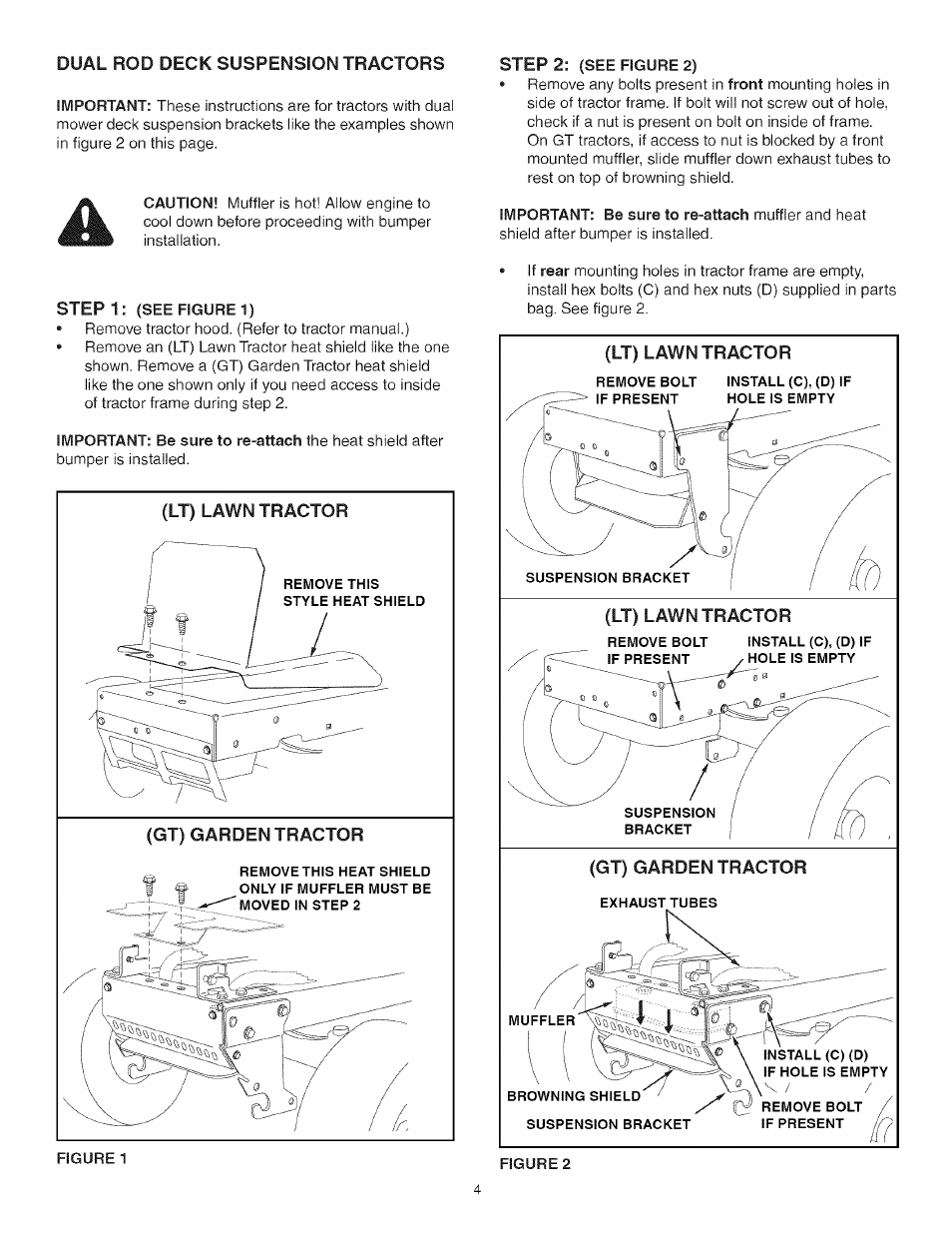 Step 1: (see figure 1), Step 2: (see figure 2) | Craftsman 486.245993 User Manual | Page 4 / 8