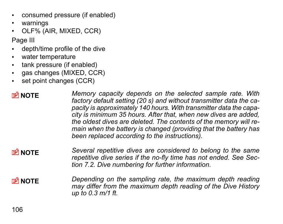 SUUNTO DX User Manual | Page 105 / 134