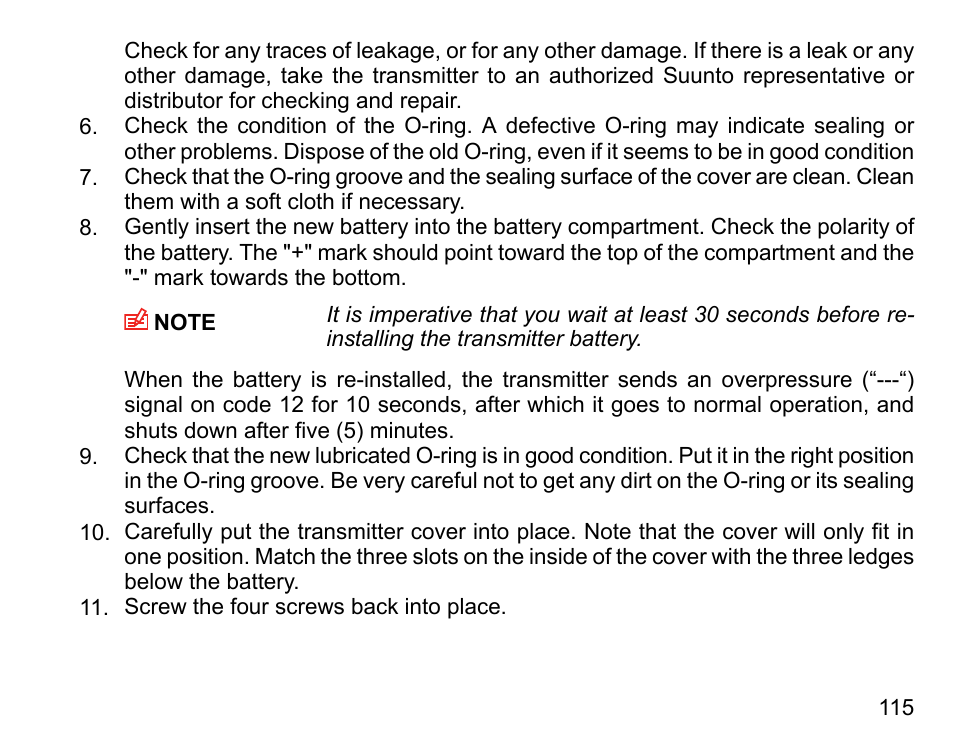 SUUNTO DX User Manual | Page 114 / 134