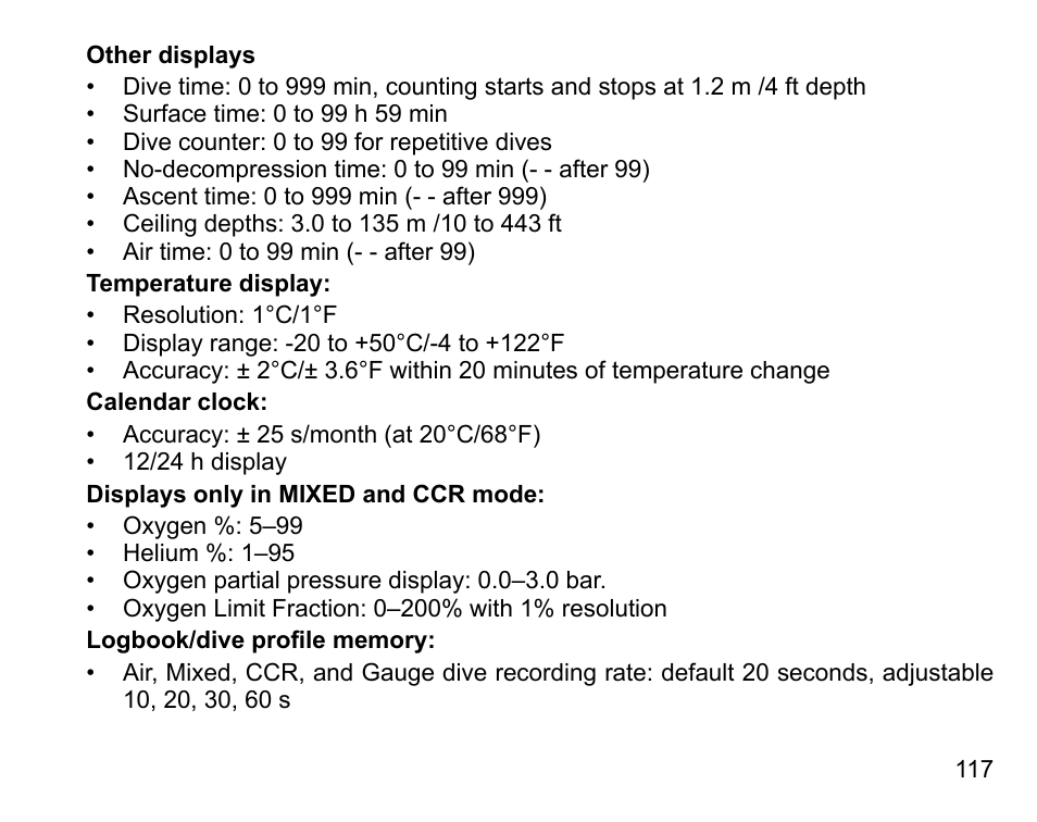 SUUNTO DX User Manual | Page 116 / 134