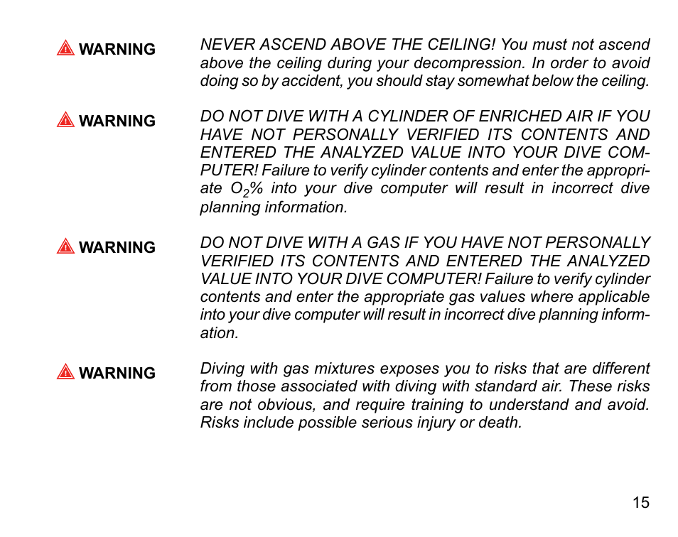 SUUNTO DX User Manual | Page 14 / 134