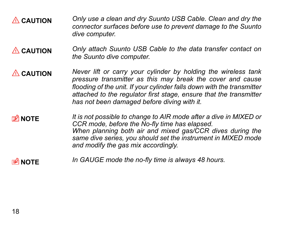 SUUNTO DX User Manual | Page 17 / 134