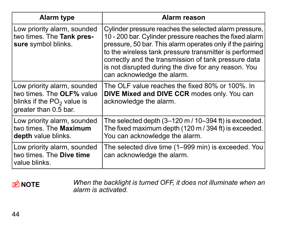 SUUNTO DX User Manual | Page 43 / 134