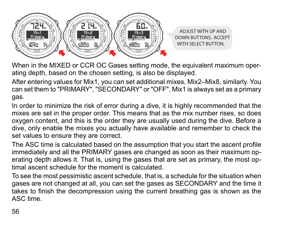 SUUNTO DX User Manual | Page 55 / 134