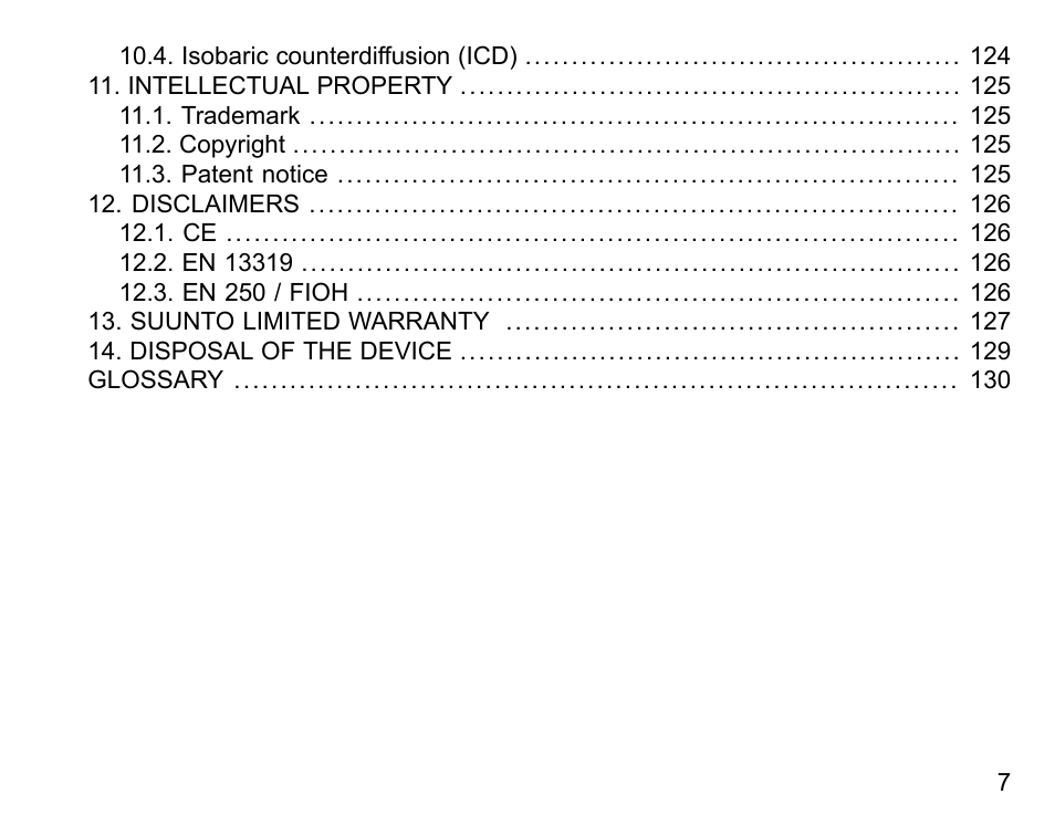 SUUNTO DX User Manual | Page 6 / 134