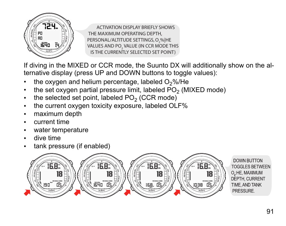 SUUNTO DX User Manual | Page 90 / 134