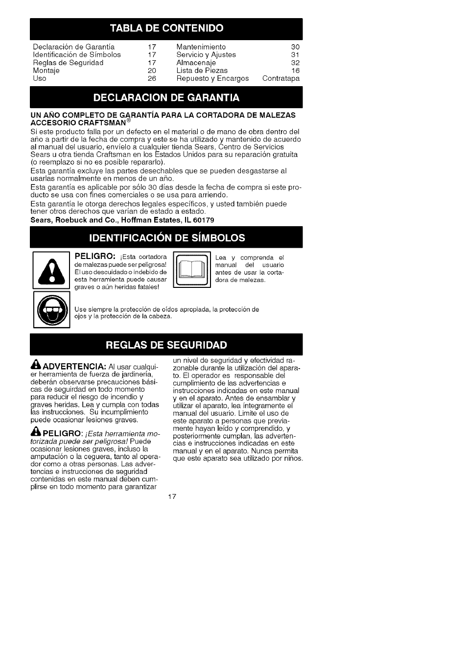 Craftsman 358.792443 User Manual | Page 16 / 31