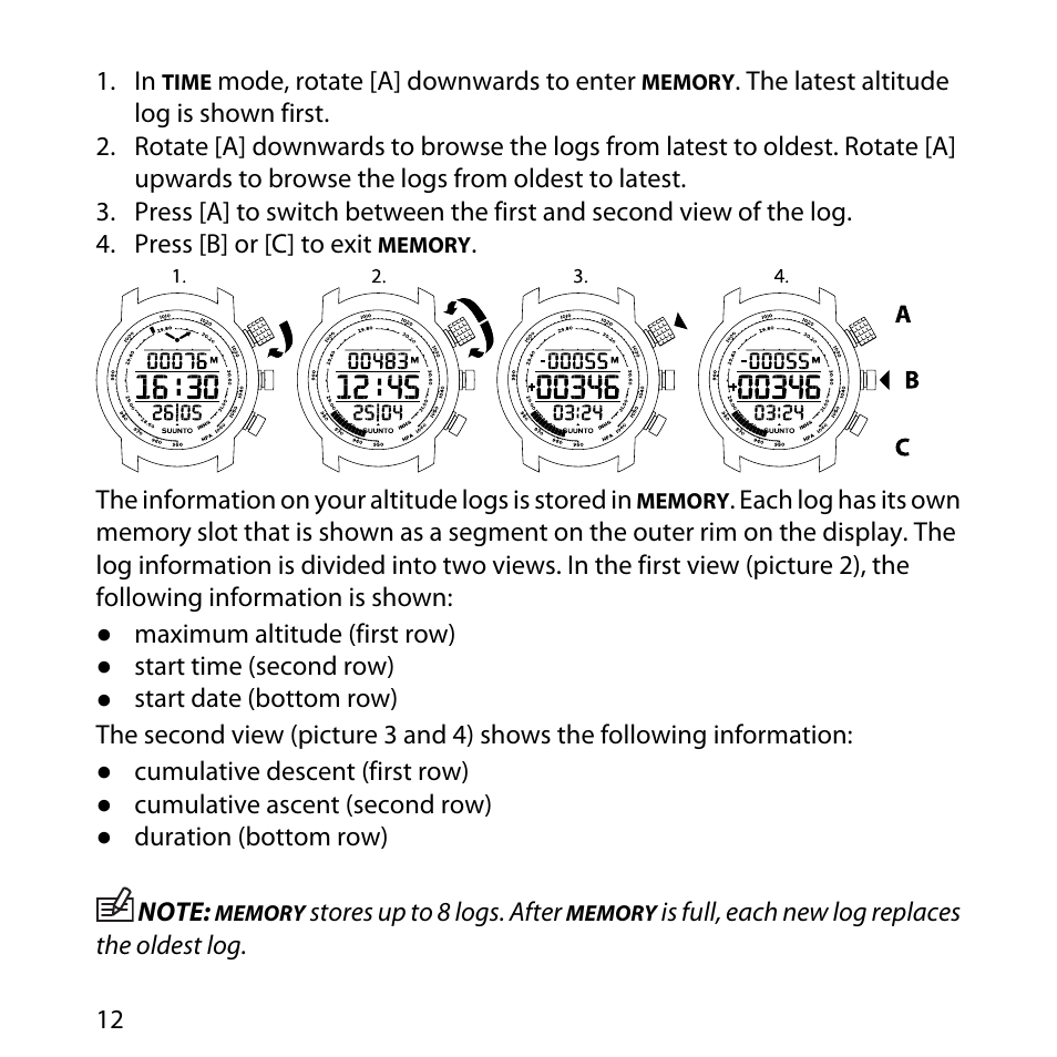 SUUNTO Elementum Terra User Manual | Page 18 / 37