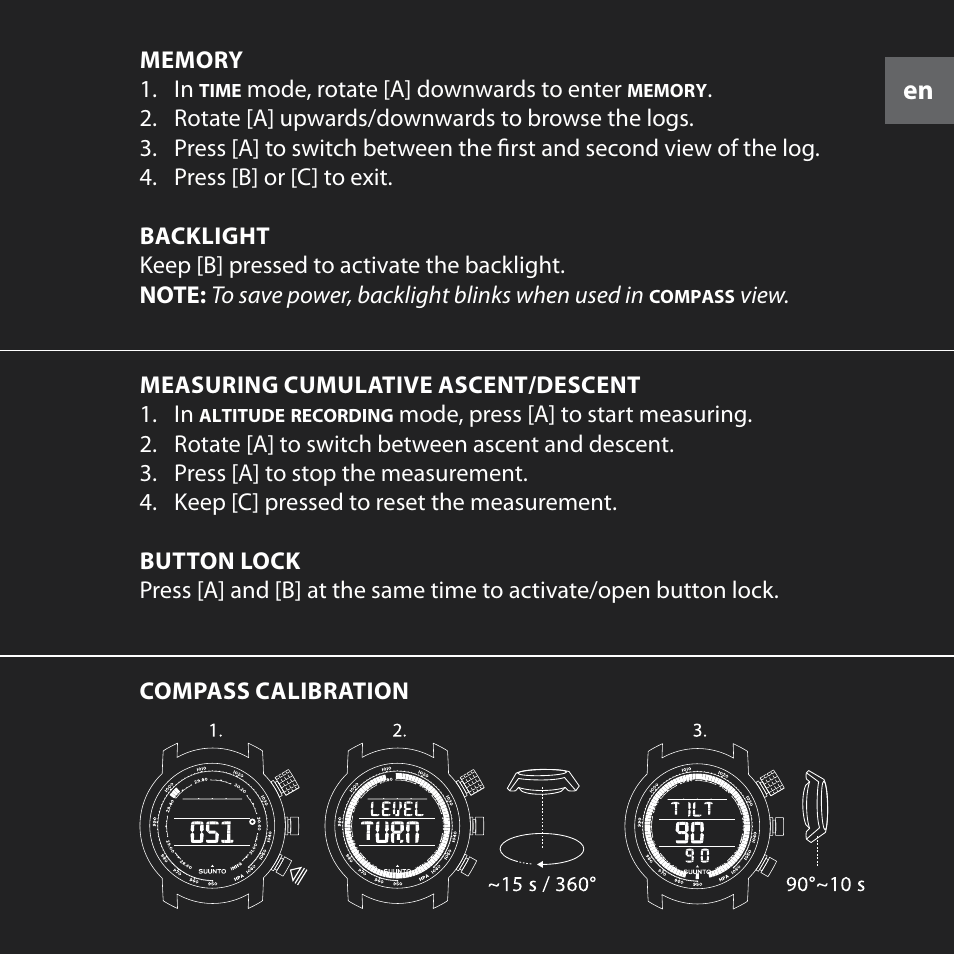 SUUNTO Elementum Terra User Manual | Page 7 / 37