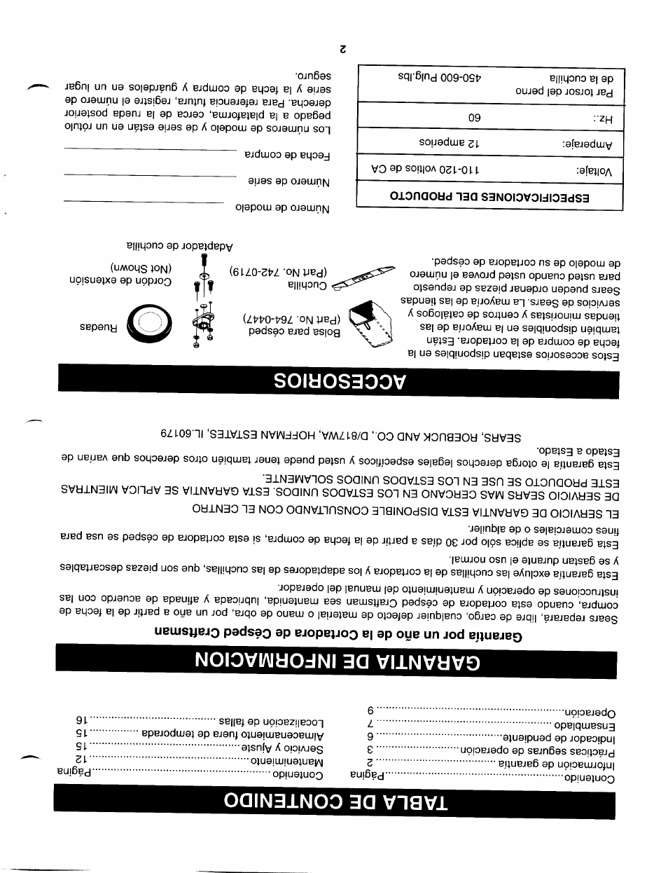 Craftsman 247.370253 User Manual | Page 39 / 40