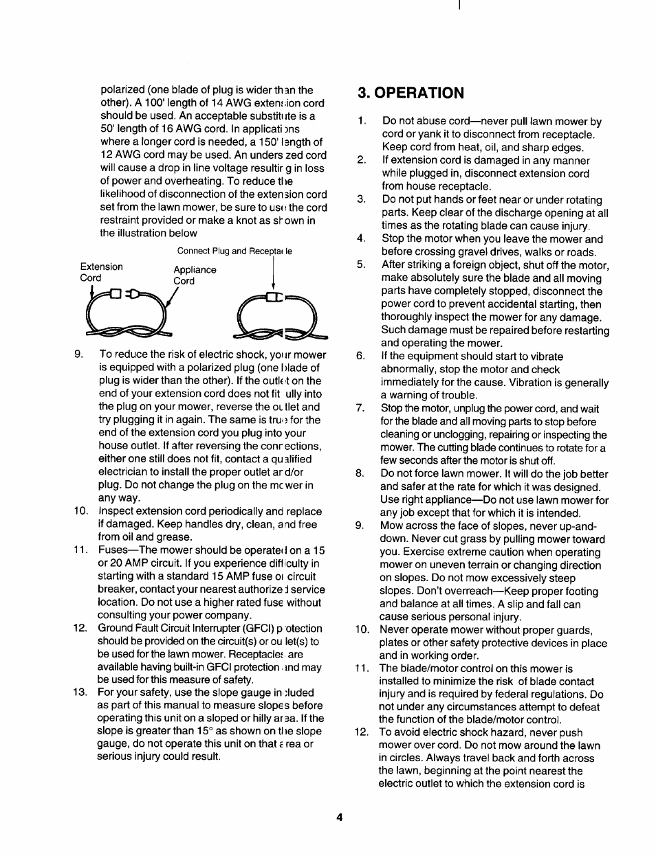 Operation | Craftsman 247.370253 User Manual | Page 4 / 40