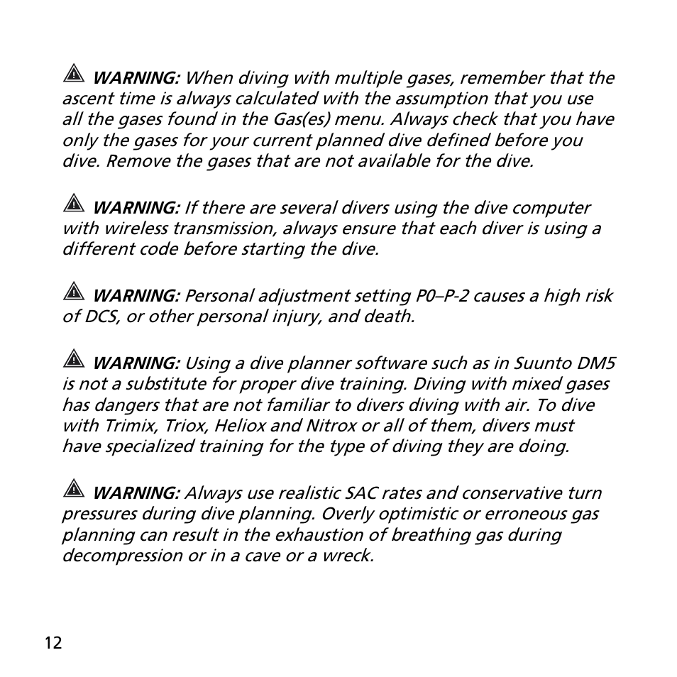 SUUNTO EON STEEL User Manual | Page 12 / 78