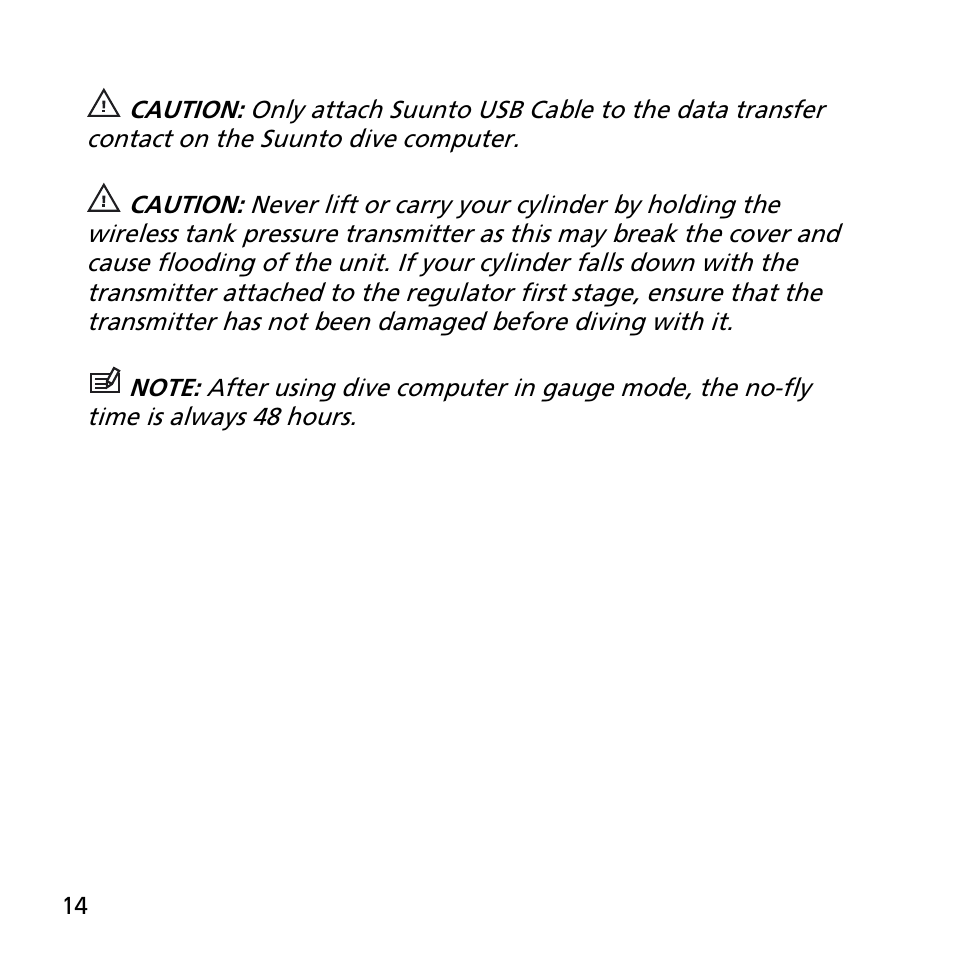 SUUNTO EON STEEL User Manual | Page 14 / 78