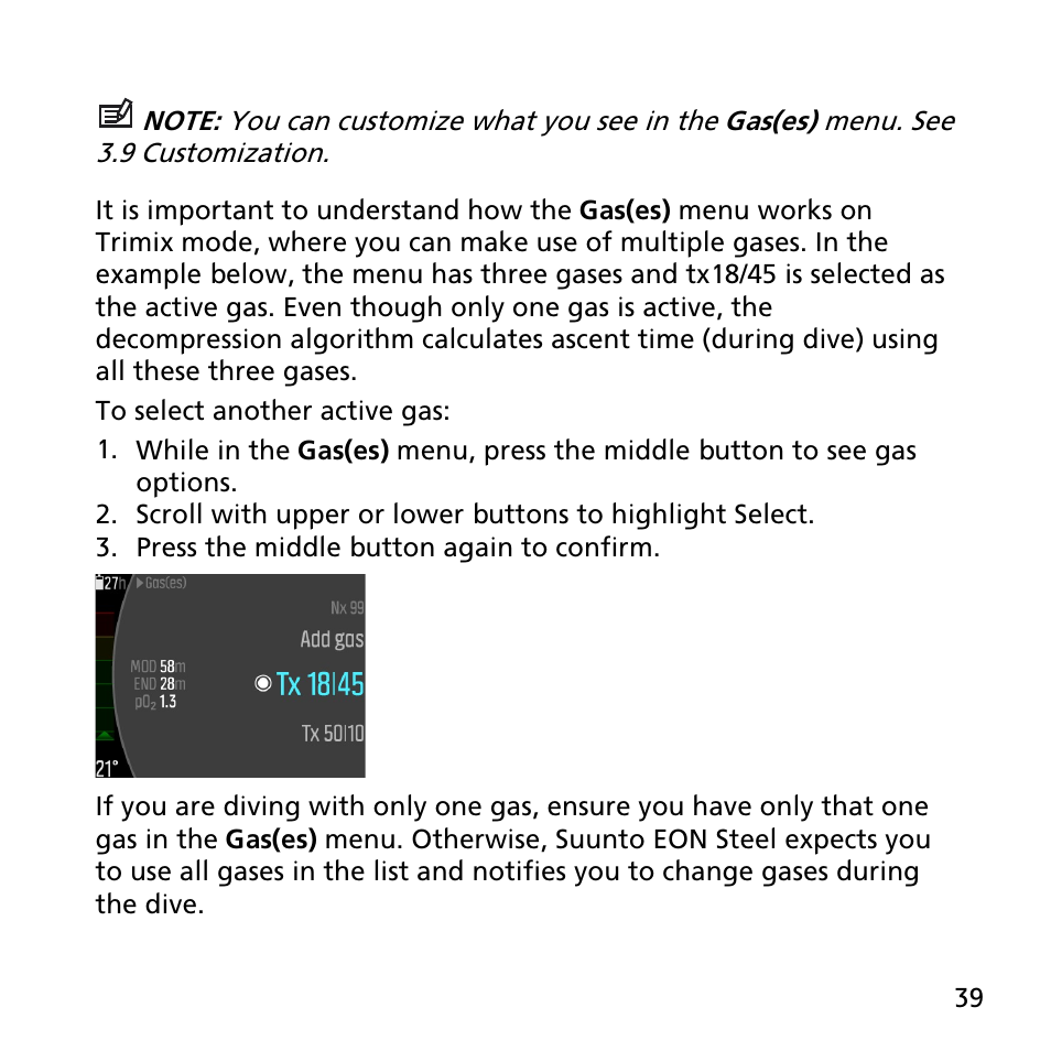 SUUNTO EON STEEL User Manual | Page 39 / 78