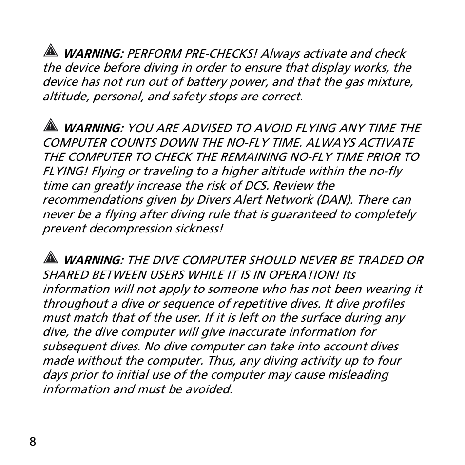 SUUNTO EON STEEL User Manual | Page 8 / 78