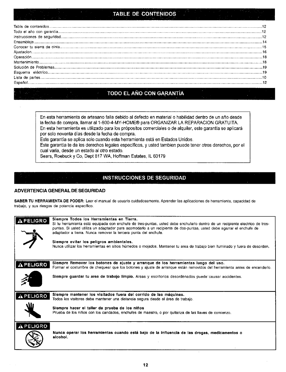 Craftsman 119.214000 User Manual | Page 12 / 20